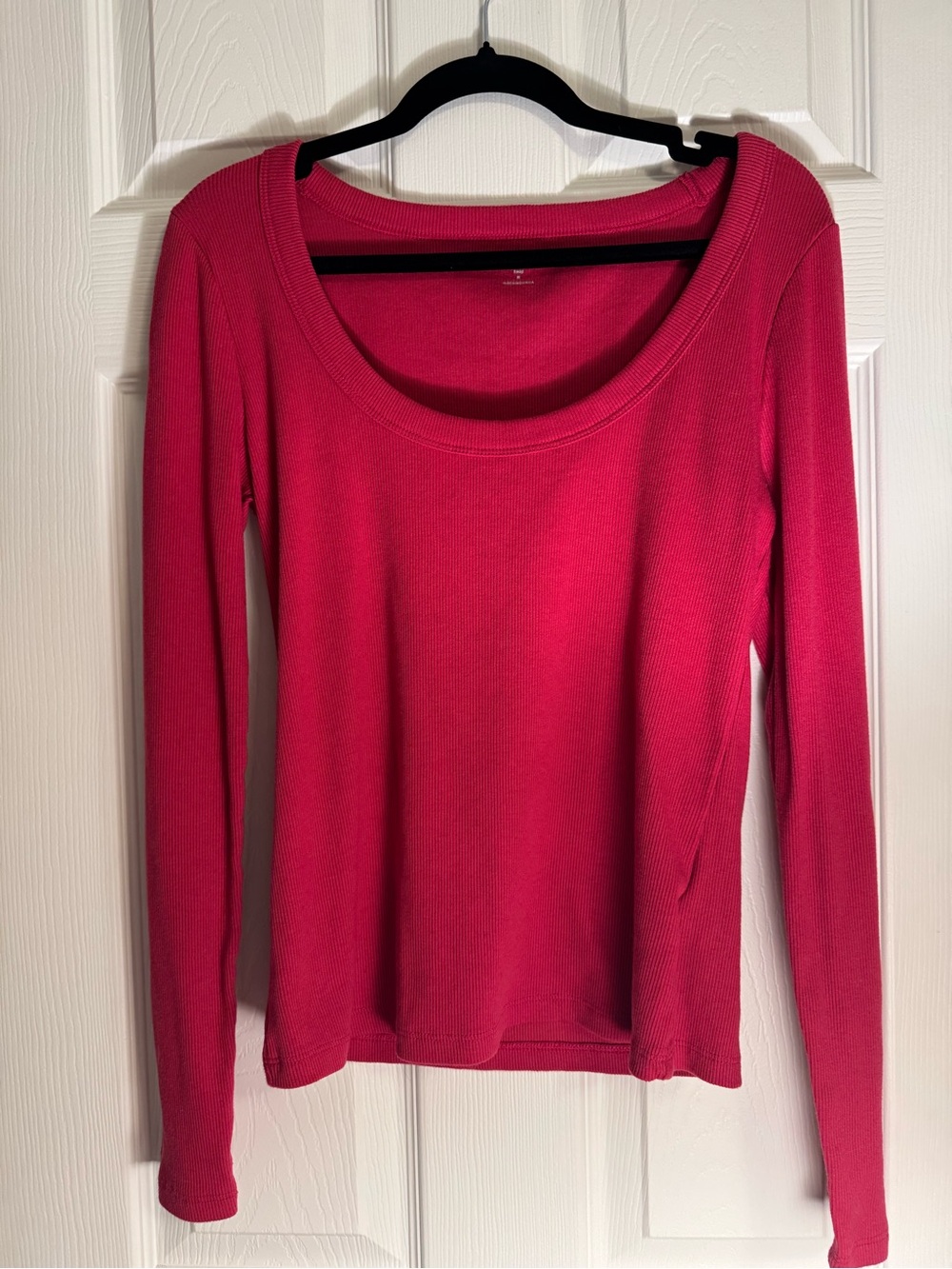 Old Navy Long-Sleeve Scoop Neck Top - Raspberry Pink